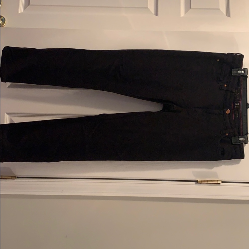Kate spade black straight leg denim jeans, size 31